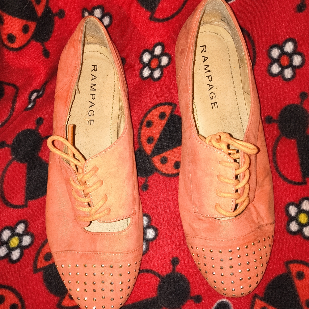 Rampage Women's Orange Studded Shoes